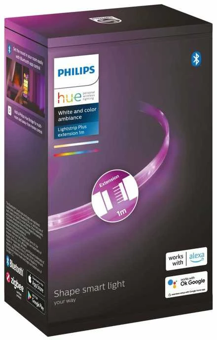 Philips Hue Lightstrip Plus Ilginamoji sekcija, 1 m