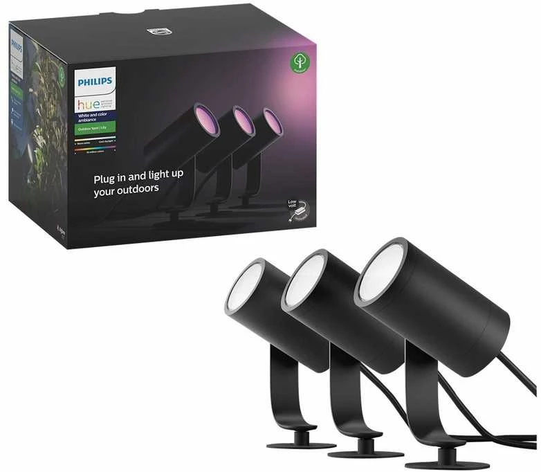 Philips Hue Taškinis lauko šviestuvas Lily (Baltas ir spalvotas)