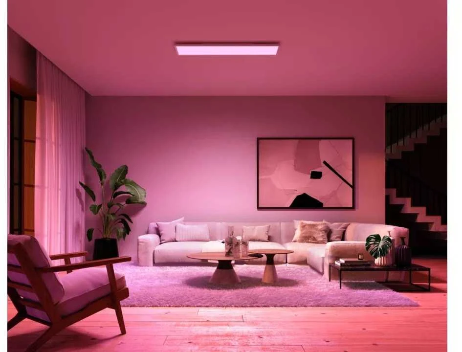 Lubinis šviestuvas „Philips Hue Surimu“ stačiakampis skydelis | 100 W | Baltas ir spalva 2000-6500 Atspalvis Baltas Color Ambiance | Bluetooth