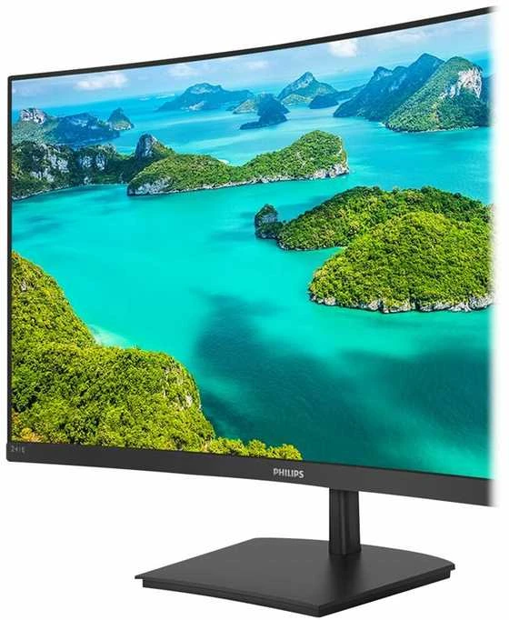 Monitorius Philips 241E1SC/00 23.6", Juodos spalvos