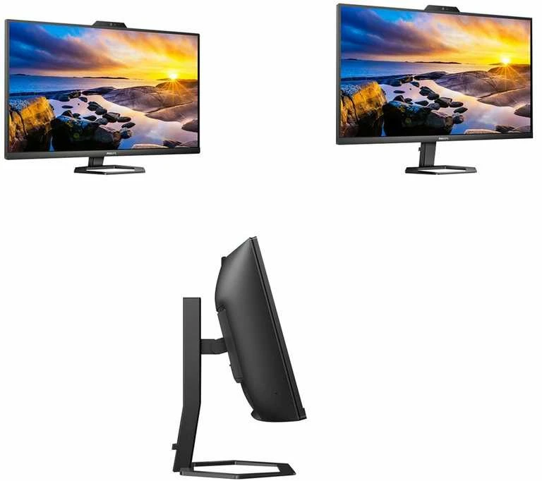 Monitorius Mmd monitoriai Ekranai PHILIPS 34E1C5600HE/00 34 colių 3440x1440 VA lenktas H/A 130 mm ULTRAWIDE USB-C ekranas