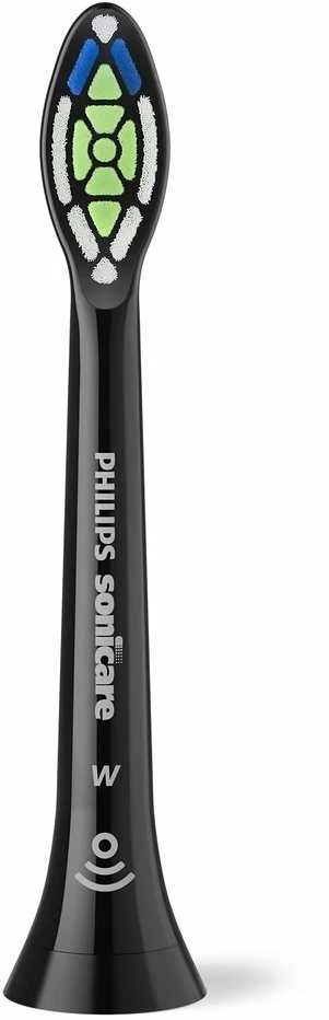 2 dalių šepetėlių galvučių pakuotė Philips Sonicare Optimal White, Juodos spalvos HX6062/88