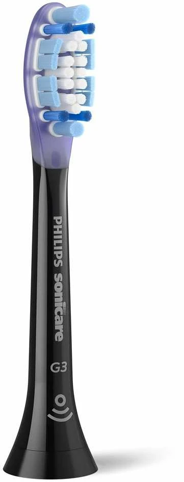 2 dalių šepetėlių galvučių pakuotė Philips Sonicare Premium Gum Care HX9052/88, juodos spalvos