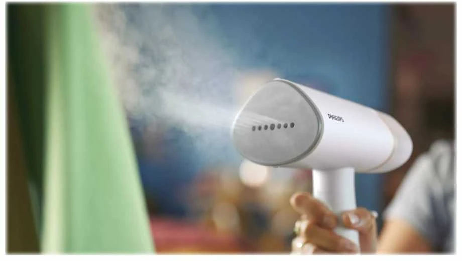 Philips 3000 serijos rankinis garintuvas STH3020/10 Kompaktiškas ir sulankstomas Paruoštas naudoti per ~30 sekundžių 1000W, iki 20g/min. Nereikia lyginimo lentos