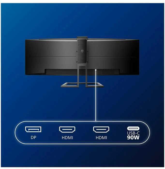 Monitorius Philips 499P9H/00 48,8" (124 cm), Juodos spalvos