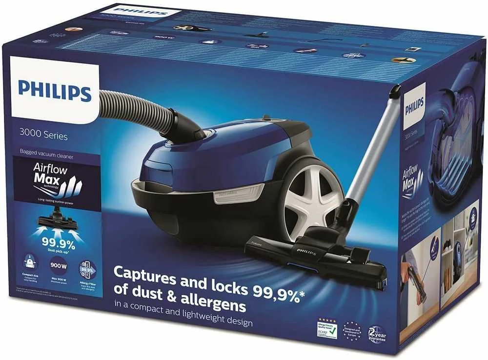 Dulkių siurblys Philips 3000 serija XD3110/09, Mėlynos/Juodos spalvos