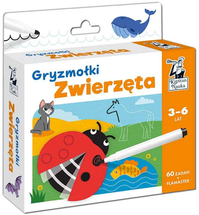 Kapitan Nauka Piešimo kortelės Doodles Gyvūnai 3-6L