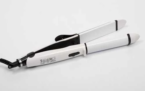 Adler | Hair straightener 2 in 1 | AD 2104 | Garantija 24 mėn. | Ceramic heating system | 50 W | Baltas