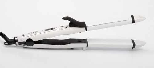 Adler | Hair straightener 2 in 1 | AD 2104 | Garantija 24 mėn. | Ceramic heating system | 50 W | Baltas