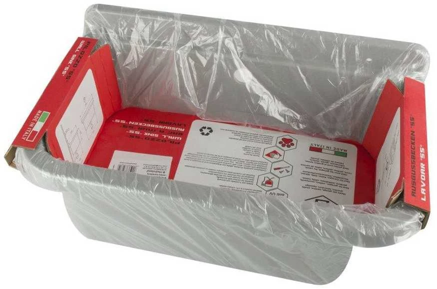 Hydroland Polipropileno plautuvė 55x34x21, pilka
