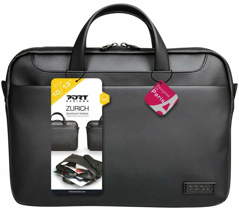 PORT DESIGNS | Zurich | Tinka iki 15.6 " | Messenger - Briefcase | Shoulder strap | Juodas