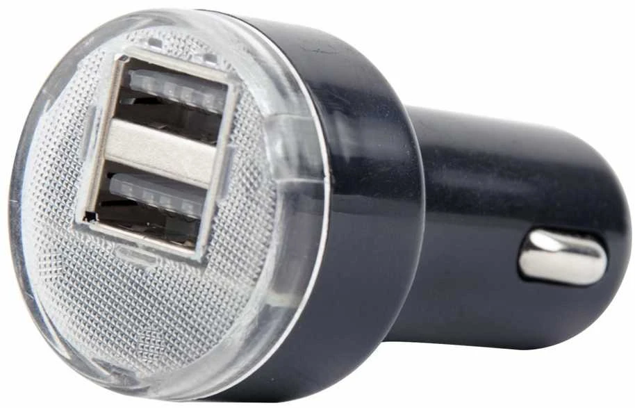 Gembird „EnerGenie“ | 2 prievadų USB automobilinis įkroviklis | EG-U2C2A-CAR-02