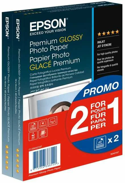 „Epson Premium“ blizgus fotopopierius | Aukščiausios kokybės blizgus fotopopierius | 255 g/m² | 100 x 150 mm | 10 x 15