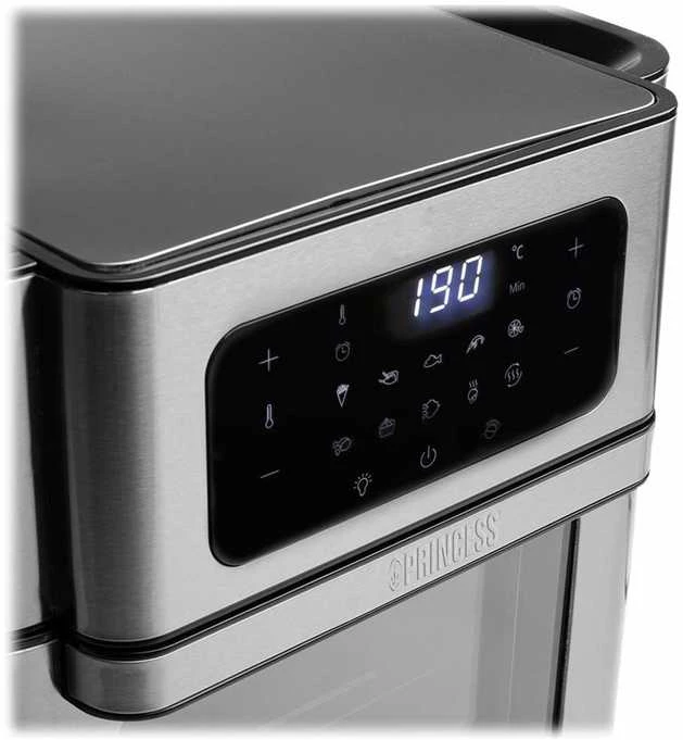 Gruzdintuvė Princess Princesė | Aerofryer Orkaitė | 182065 | Galia 1500 W | Talpa 10 L | Juodas/Nerūdijantis plienas