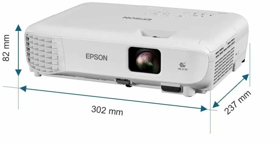 Projektorius Epson | EB-W53 | WXGA (1280x800) | 4000 ANSI lumens | Baltas