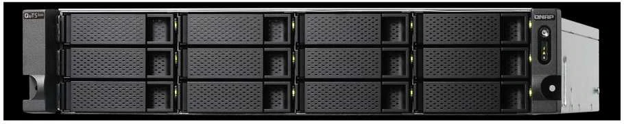 Serveris QNAP | 18-bay 2U NAS | TS-h1886XU-RP-R2-D1622-32G | Iki 18 HDD/SSD Hot-Swap | Intel Xeon | Xeon D-1622 Quad-Core | Procesoriaus dažnis 2,6 GHz | 32 GB | DDR4