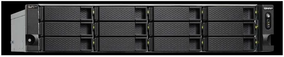 Serveris QNAP | 18-bay 2U NAS | TS-h1886XU-RP-R2-D1622-32G | Iki 18 HDD/SSD Hot-Swap | Intel Xeon | Xeon D-1622 Quad-Core | Procesoriaus dažnis 2,6 GHz | 32 GB | DDR4