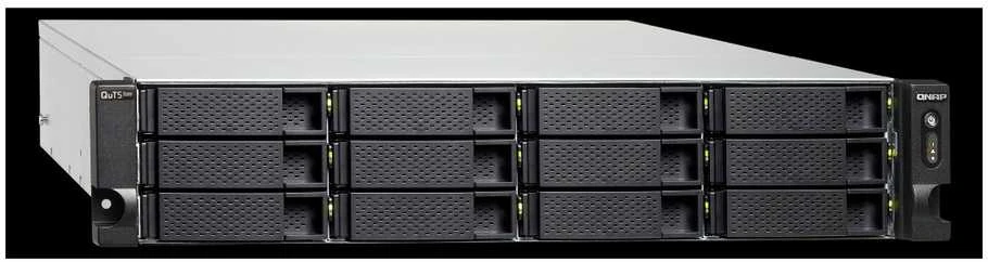 Serveris QNAP | 18-bay 2U NAS | TS-h1886XU-RP-R2-D1622-32G | Iki 18 HDD/SSD Hot-Swap | Intel Xeon | Xeon D-1622 Quad-Core | Procesoriaus dažnis 2,6 GHz | 32 GB | DDR4