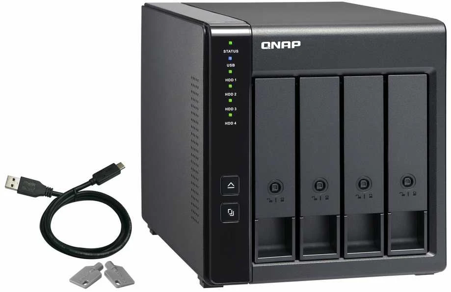 QNAP TR-004 diskų masyvas Juoda