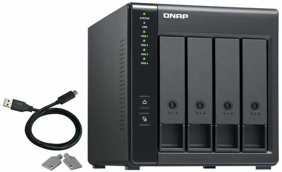 QNAP TR-004 diskų masyvas Juoda