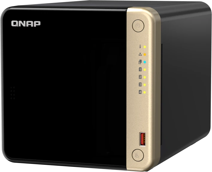 Serveris QNAP | 4 skyrių stalinis NAS | TS-464-8G | Intel Celeron | N5095 4 branduolių | Procesoriaus dažnis 2,9 GHz | 8 GB
