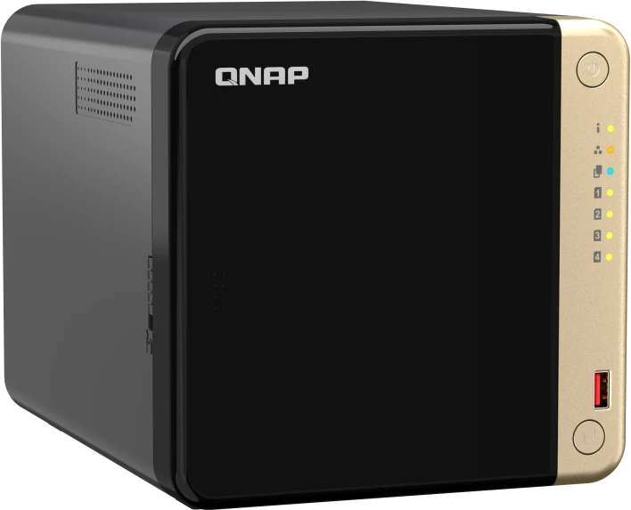 Serveris QNAP | 4 skyrių stalinis NAS | TS-464-8G | Intel Celeron | N5095 4 branduolių | Procesoriaus dažnis 2,9 GHz | 8 GB