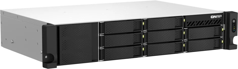 Serveris QNAP | Integruotas procesorius | TS-873AeU-RP-4G | AMD Ryzen | V1500B 4 gyslos/8 sriegiai | Procesoriaus dažnis 2,2 GHz | 64 GB