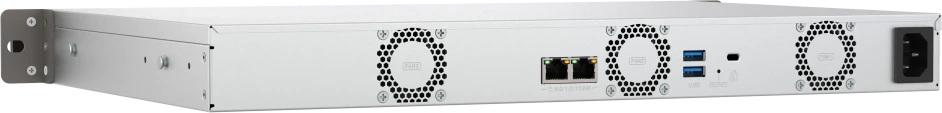 Serveris QNAP kompaktiškas 1U mažo gylio stelažinis 2.5GbE NAS | TS-433eU | Cortex-A55 | 4 GB