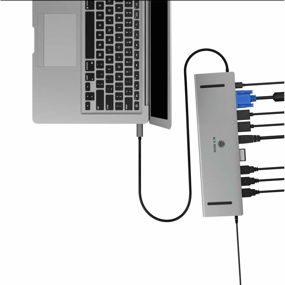 Icy Box Raidsonic prijungimo stotis | IB-DK2106a-CPD | Ethernet LAN (RJ-45) jungtys 1 | VGA (D-Sub) jungtys kiekis 1 | HDMI jungtys 2 kiekis