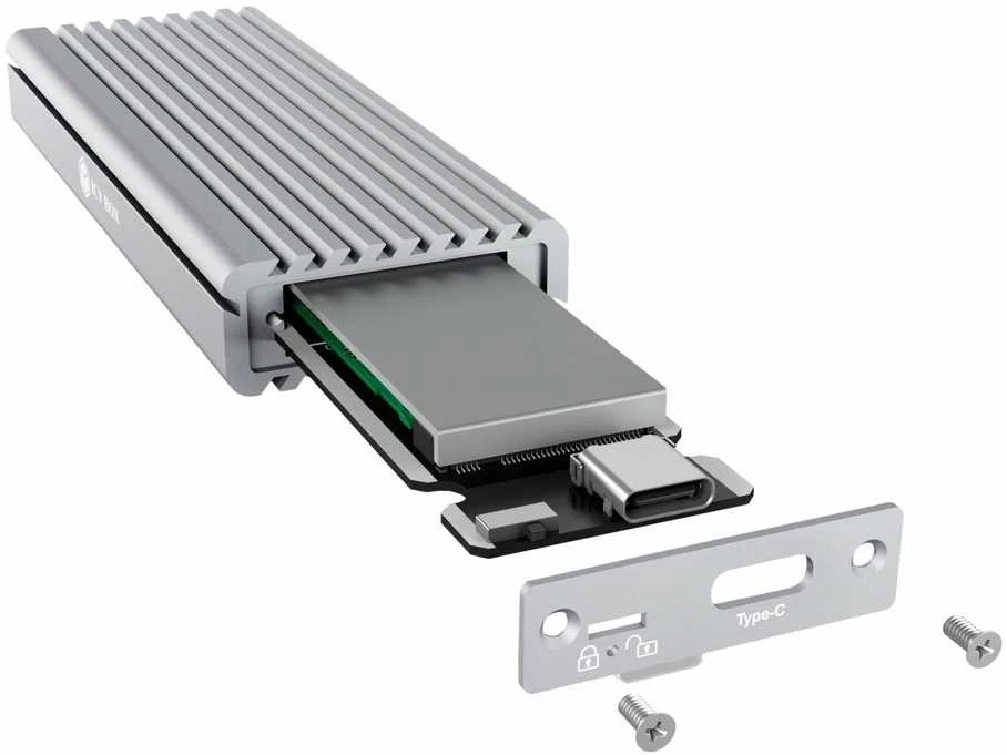 ICYBOX IB-1817Ma-C31 Icy Box Išorinis korpusas skirtas M.2 NVMe SSD, USB 3.1 Type-C, Sidabrinis