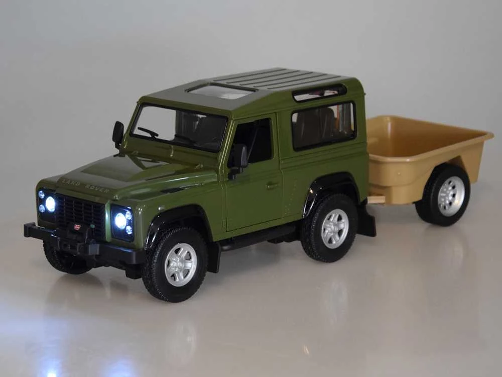 Jokomisiada Rastar nuotolinio valdymo automobilis Land Rover Defender 1:14 nuotolinio valdymo pultas su šviesomis RC0712