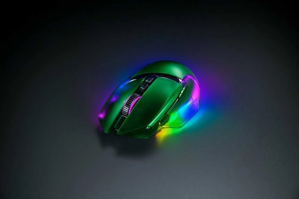 Pelė Myszka žaidimams Razer Basilisk V3 (35K) belaidė 35000 dpi optinė žalia