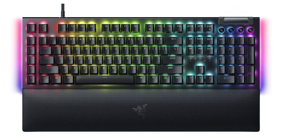 Razer | BlackWidow V4 | Klaviatūra žaidimams | su laidu | Cyrillic | Geltona Switches | Juodas