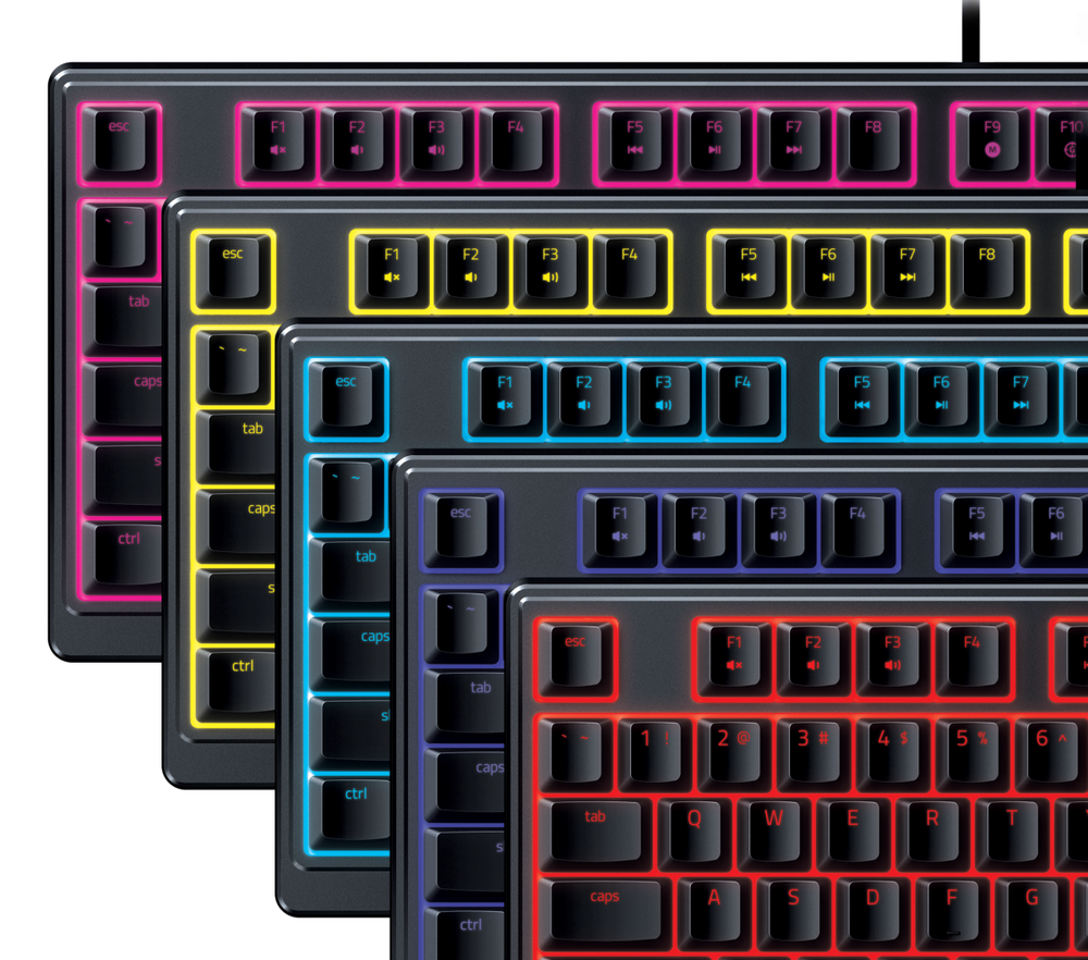 Razer | Ornata V3 X | Klaviatūra žaidimams | su laidu | RGB LED pašvietimas | Cyrillic | Silent Membrane | Juodas