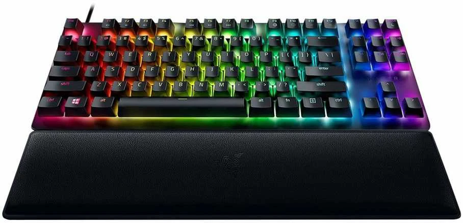Razer Huntsman V2 TKL Klaviatūra žaidimams RGB LED pašvietimas, Nordic išdėstymas, Clicky Purple Switch