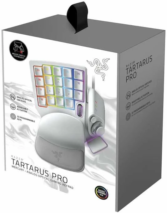 Žaidimų klaviatūra Razer Tartarus Pro, Balta