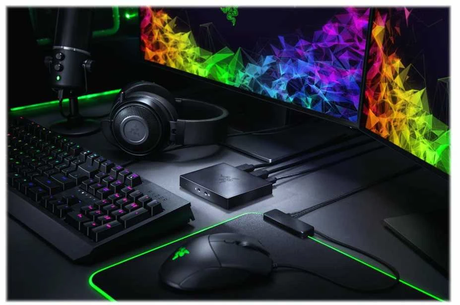 Razer | Žaidimų srauto ir fiksavimo kortelė, skirta asmeniniam kompiuteriui, „Playstation“, „XBox“ ir „Switch“ | Ripsaw Game Capture Card | Tik USB 3.0