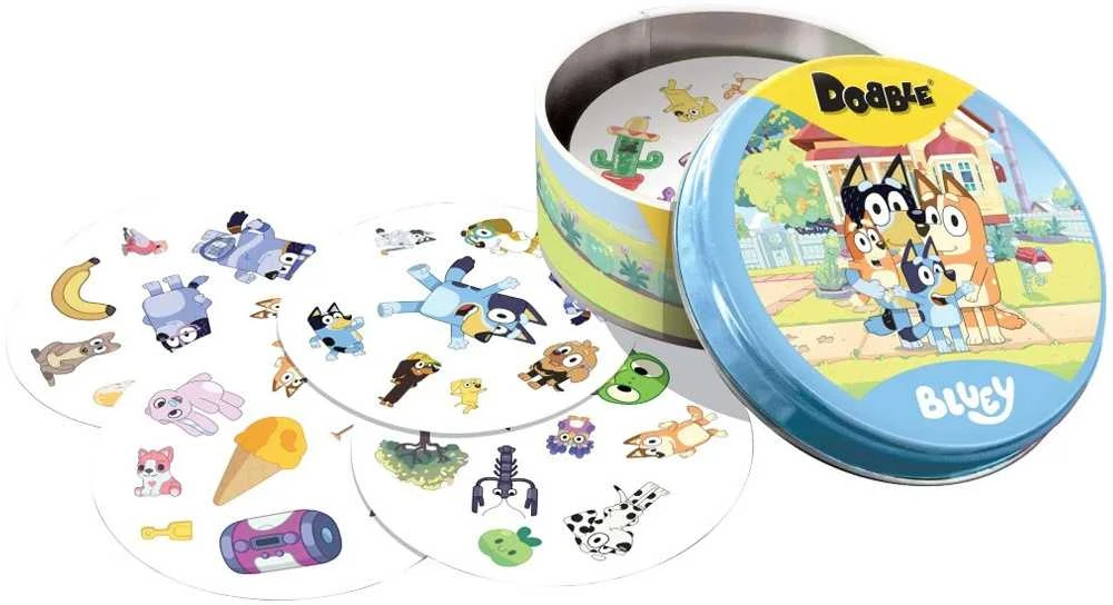 Rebel Dobble Bluey kortų žaidimas - apvalios žaidimo kortos
