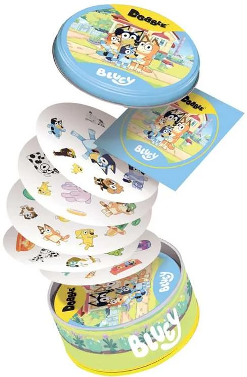 Rebel Dobble Bluey kortų žaidimas - apvalios žaidimo kortos