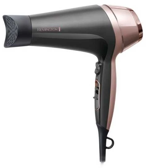 Remington | Curl and Straight Confidence Plaukų džiovintuvas | D5706 | 2200 W | Number of temperature settings 3 | Ionic function | Diffuser nozzle | Juodas