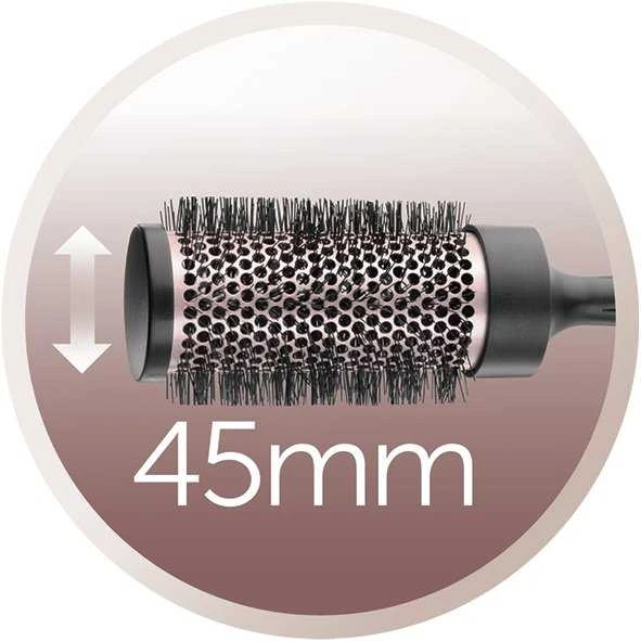Remington | Curl and Straight Confidence Plaukų džiovintuvas | D5706 | 2200 W | Number of temperature settings 3 | Ionic function | Diffuser nozzle | Juodas