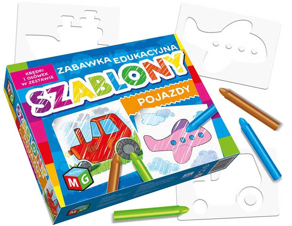 Multigra Edukaciniai žaislų šablonai - transporto priemonės