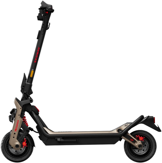 Segway | Superscooter GT3 Pro | Elektrinis paspirtukas | Maks. 2 x 3500 W | Iki 80 km/h | 11" | Juodas ir auksas