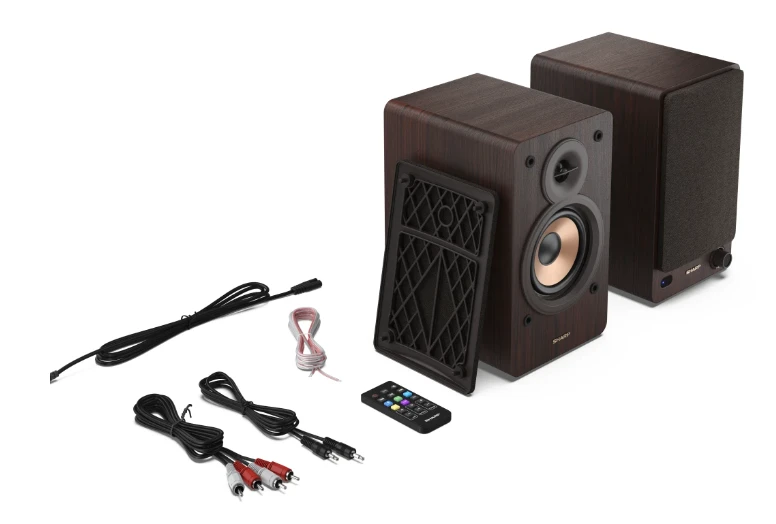 Kompiuterio kolonėlės Sharp CP-SS30 lentyninės kolonėlės, rudos | Sharp | Garsiakalbiai | CP-SS30(BR) Lentyninė kolonėlė | 60 W | „Bluetooth“ | Belaidė jungtis | Ruda