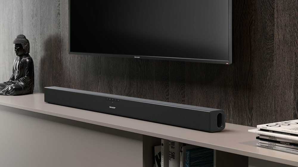 Namų kino garso sistema Sharp HT-SB140(MT) 2.0 Slim, Juodos spalvos