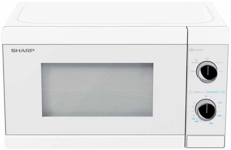 Sharp Aštrus | Mikrobangų krosnelė | YC-MS01E-C | Laisvai stovintis | 20 L | 800 W | Baltas