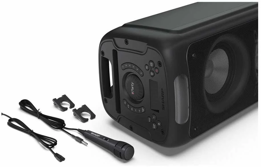 Sharp PS-949 Party Speaker with Built-in Baterija | Sharp | Party Speaker | PS-949 XParty Street Beat | 132 W | Atsparus vandeniui | Bluetooth | Belaidė jungtis | Portable | Juodas