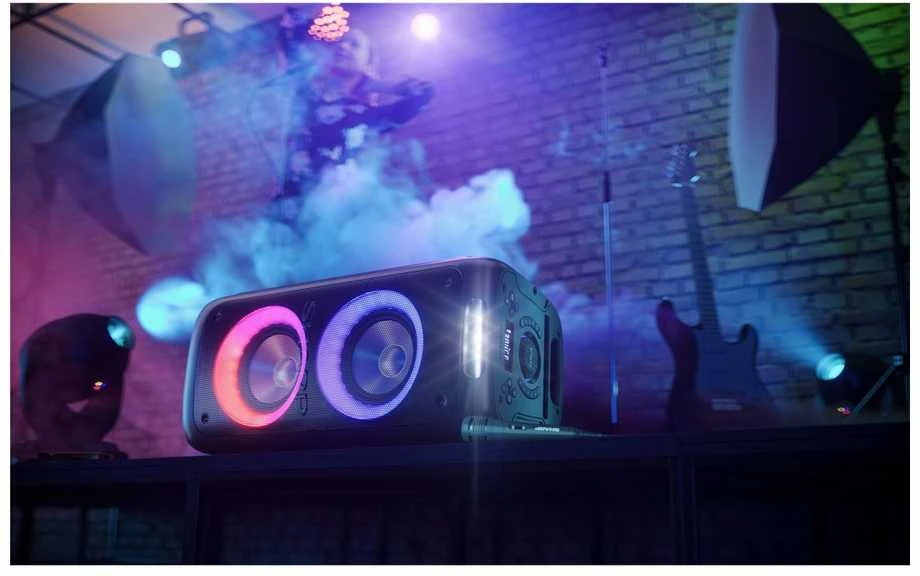 Sharp PS-949 Party Speaker with Built-in Baterija | Sharp | Party Speaker | PS-949 XParty Street Beat | 132 W | Atsparus vandeniui | Bluetooth | Belaidė jungtis | Portable | Juodas