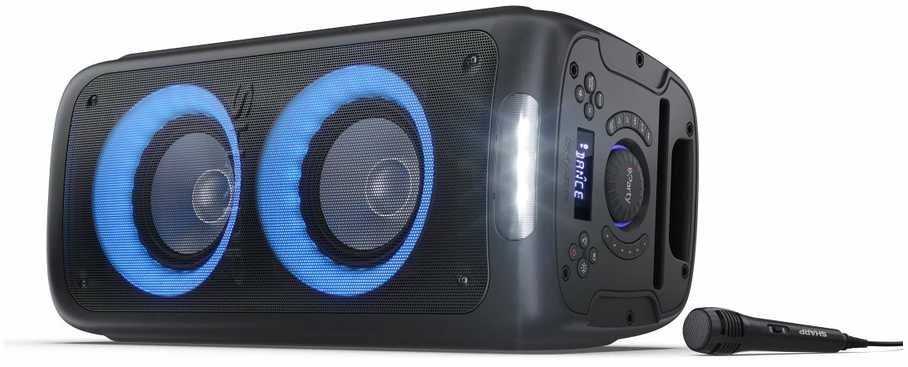 Sharp PS-949 Party Speaker with Built-in Baterija | Sharp | Party Speaker | PS-949 XParty Street Beat | 132 W | Atsparus vandeniui | Bluetooth | Belaidė jungtis | Portable | Juodas