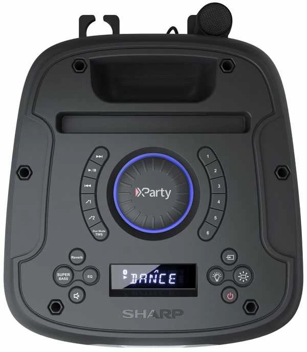 Sharp PS-949 Party Speaker with Built-in Baterija | Sharp | Party Speaker | PS-949 XParty Street Beat | 132 W | Atsparus vandeniui | Bluetooth | Belaidė jungtis | Portable | Juodas